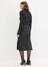 Robe en maille à sequins, bonprix