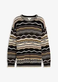 Pull en grosse maille 100% coton, bonprix