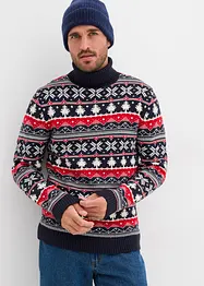 Pull norvégien à col roulé, bonprix