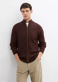 Gilet en maille côtelée, bonprix