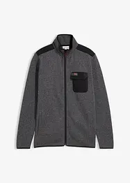 Gilet en maille polaire à poches pratiques et détails sportifs, bonprix