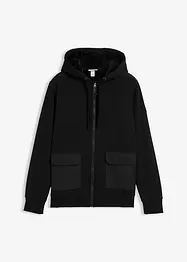 Sweat zippé à capuche et doublure peluche, bonprix