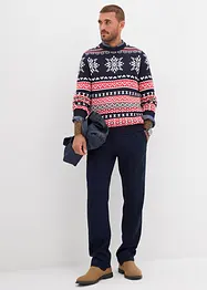 Pull norvégien doux en coton mélangé, bonprix