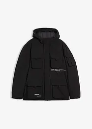 Veste rembourrée avec capuche et nombreuses poches, bonprix