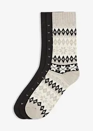 Lot de 4 paires de chaussettes thermiques avec intérieur en éponge douce, bonprix