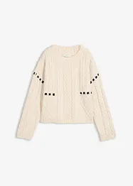 Pull en grosse maille torsadée, bonprix