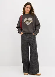 Sweat oversize en coton mélangé, bonprix