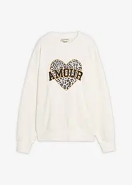 Sweat oversize en coton mélangé, bonprix