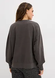 Sweat oversize en coton mélangé, bonprix