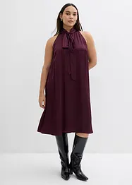 Robe courte en satin de viscose mélangée, bonprix