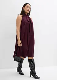 Robe courte en satin de viscose mélangée, bonprix