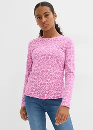 Lot de 3 T-shirts manches longues 100% coton, bonprix