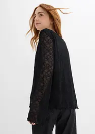 T-shirt manches longues en dentelle, bonprix