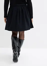 Jupe plissée en matière légèrement brillante, bonprix