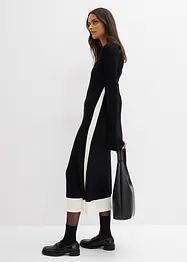 Robe en maille à détails contrastants, bonprix