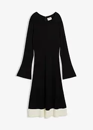 Robe en maille à détails contrastants, bonprix
