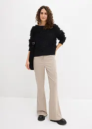 Pantalon flare fluide en viscose mélangée, bonprix