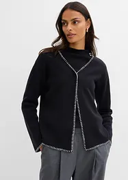 Gilet en maille avec détails contrastants, bonprix