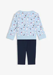 Sweat-shirt et legging bébé 100% coton (ens. 2 pces), bonprix