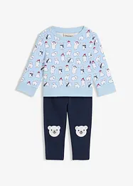 Sweat-shirt et legging bébé 100% coton (ens. 2 pces), bonprix
