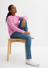 Lot de 3 T-shirts manches longues 100% coton, bonprix