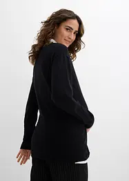 Ensemble de grossesse et d’allaitement avec pull et blouse sans manches, bonprix