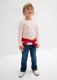 T-shirt manches longues en coton extensible, bonprix