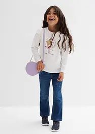 Lot de 2 T-shirts manches longues en coton extensible, bonprix