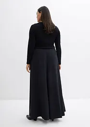 Pantalon large et fluide avec taille élastiquée, bonprix