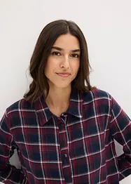 Chemise de nuit boutonnée en flanelle, bonprix