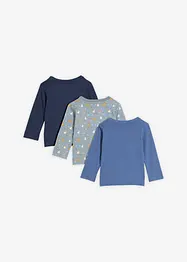 Lot de 3 T-shirts longs 100% coton, bonprix