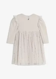 Robe body avec volants et tulle, bonprix