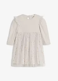 Robe body avec volants et tulle, bonprix