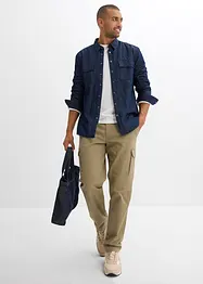 Chemise en jean, doublure chaude en flanelle, bonprix