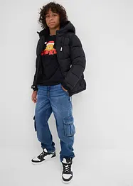 T-shirt manches longues Garfield avec motif de Noël, 100% coton, Garfield