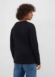 T-shirt manches longues Garfield avec motif de Noël, 100% coton, Garfield