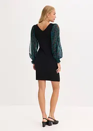 Robe courte et près du corps à manches fendues, bonprix