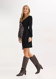 Robe courte et ajustée avec décolleté plongeant, bonprix