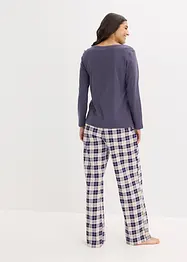 Pyjama avec pantalon en flanelle, bonprix