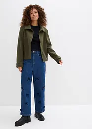 Jean barrel, taille haute et élastiquée, bonprix