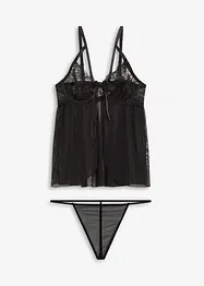 Babydoll et string (ens. 2 pces), bonprix