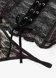 Guêpière et string en dentelle (ens. 2 pces), bonprix