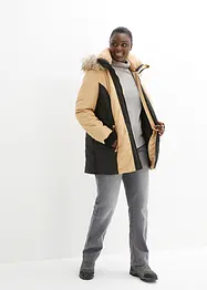 Manteau outdoor imperméable avec bordure peluche, bonprix