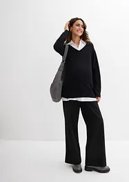 Ensemble de grossesse et d’allaitement avec pull et blouse sans manches, bonprix