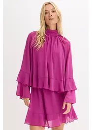 Robe en mousseline à volants, bonprix