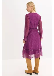 Robe midi en jersey mesh, bonprix