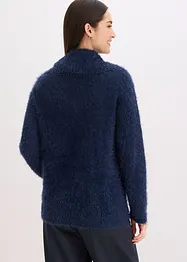 Pull col roulé en maille poilue, bonprix