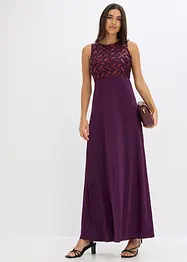 Robe longue brodée de sequins, bonprix
