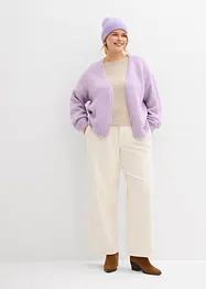 Gilet raccourci en maille oversize, bonprix