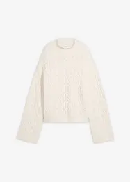 Pull en maille torsadée, bonprix